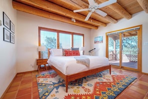 Master bedroom with King size bed