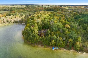 We have hundreds of feet of shoreline on Nowland Lake.