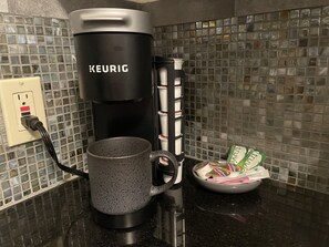 Keurig - cream & sugar provided