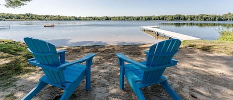 Hawk's Haven - Adirondack Chairs on the Private Beach