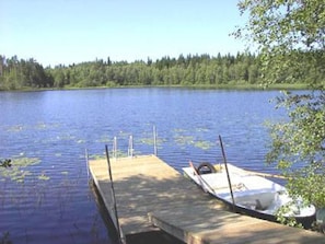 bryggan med båt