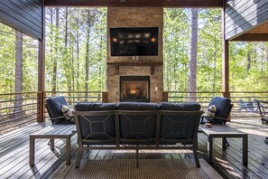 Outdoor Living Space with 70" TV