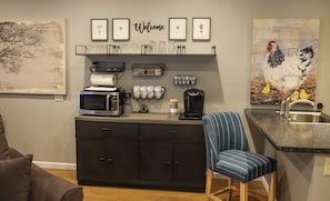 Coffee and drink station