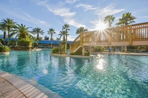 Lagoon pool and bridge