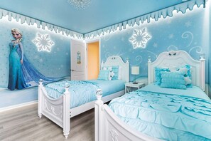 Let it go and stay in our enchanting Frozen-themed room