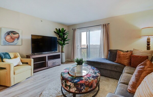 Great living space to unwind after a fun day of adventure.