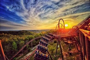 Silver Dollar City is a main attraction and is top rated park again this year for it's rides and beyond. Park has ample shade to help even on the hottest days.