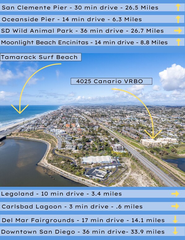 This amazing Carlsbad Vacation Rental is in the center of it all. Click on picture to see just a few of the many areas you may want to explore.