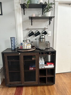 Stocked coffee & tea bar