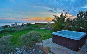 Jacuzzi at sunset