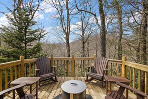 Take in the Mountain Views from the Back Deck