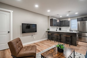 Living room and kitchen - open concept 