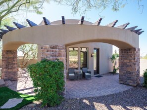 Outside of the guest casita. Access will be through the backyard.