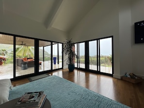 living room looking toward lanai and the ocean