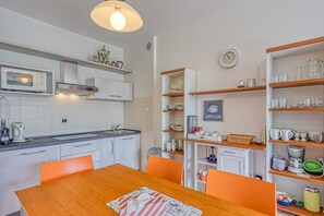 Kitchen and dining area