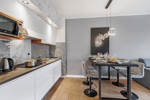 Kitchen and dining area