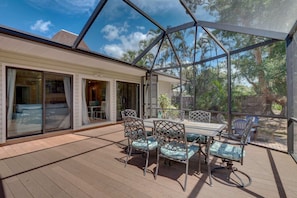 We Have a An Over Sized Screened Lanai To Enjoy the Outdoors in Naples, Florida