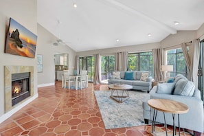 Our Family Room Has Wonderful Natural Light and Tall Ceilings