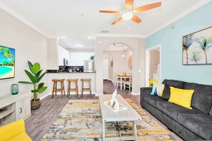 Open-concept living room