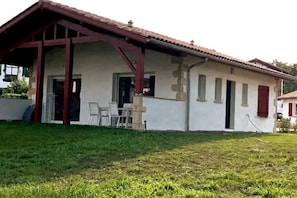 View of the house from the back yard