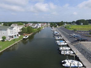 You can walk to the Marina, so bring the boat!