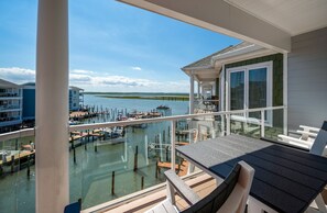 Take in spectacular Views of the Chincoteague Bay and Sunset Bay Marina.