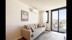 Our living room counts with an AC unit, so you can feel comfortable all year-round #modern #stunning