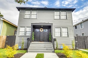 Home Exterior | 1st-Floor Unit | Homeowner On-Site (Upstairs)