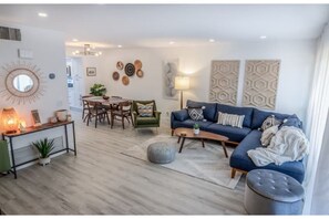 A peaceful, spacious desert condo with amazing mountain, sunrise & sunset views.