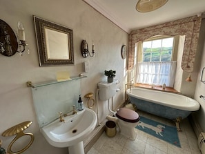 Bathroom 3 with antique roll top bath