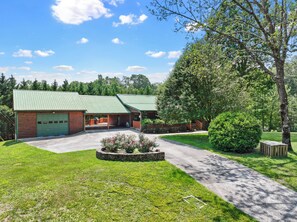 We have a huge front yard and room to park an RV or a boat!
