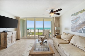 Gulf View Living Room with Sleeper Sofa