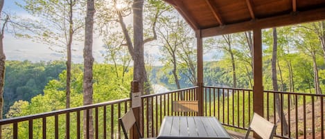 Private deck view from the Adventure Cabin