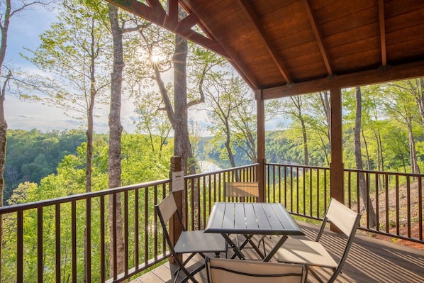 Private deck view from the Adventure Cabin