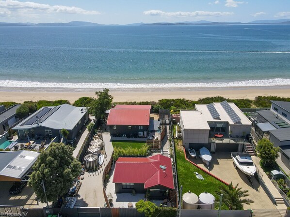 Front Bungalow with private walkway and stairs to the pristine Cremorne Beach.