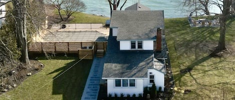 Overhead view of the property. Our gravel driveway can fit up to 5 cars.