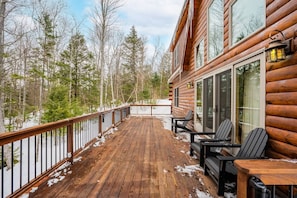 Warm up with a hot drink on the winter patio!