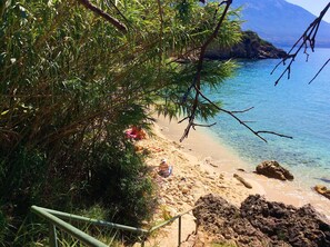 Pessadai beach, 3 km from the bungalows. Bungalow Kefalonia. Greece vacation