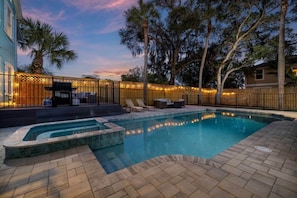 Relax by the pool in the beautiful Florida evenings