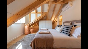 The bedroom comes with a closet and an AC unit for comfortable stays all year round. #AC #modern