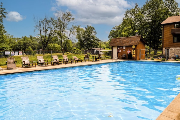 The Community Heated Pool opening depends on weather/maintenance/HOA decision