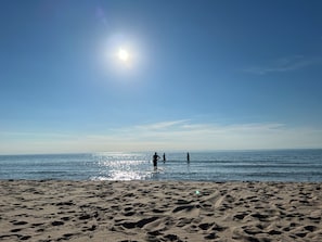 Non-motorized water crafts are permitted on Private sandy beach.