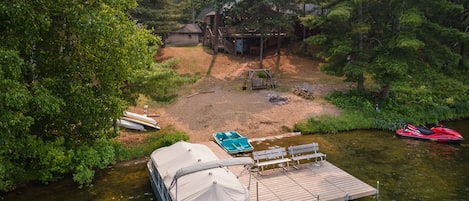 Sandy beach & pontoon available for rent