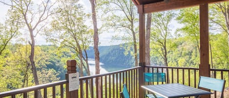 Private deck view from the Country Cabin