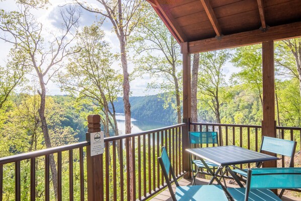 Private deck view from the Country Cabin