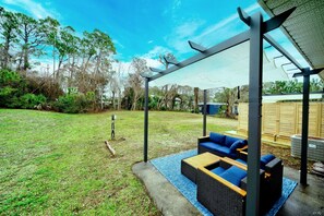 Spacious Backyard with Outdoor Seating