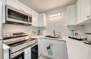Fully Stocked Kitchen with Keurig Coffee Maker