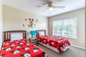 Double Twin Bedroom with Mickey Theming