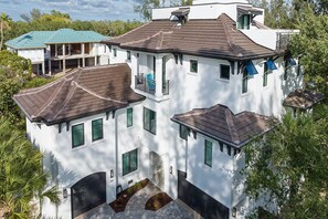 Aerial shot of Sabal Custom Home.....truly spectacular!