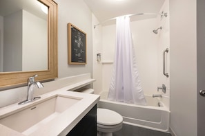Enjoy a newly-renovated bathroom as well with updated amenities.
